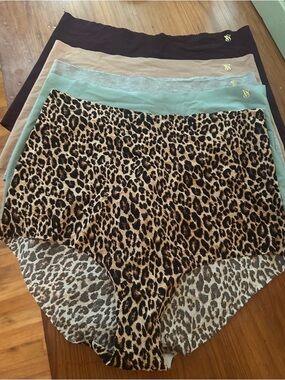 Victoria's Secret High-Waist Briefs Set - Leopard + Neutral Colors